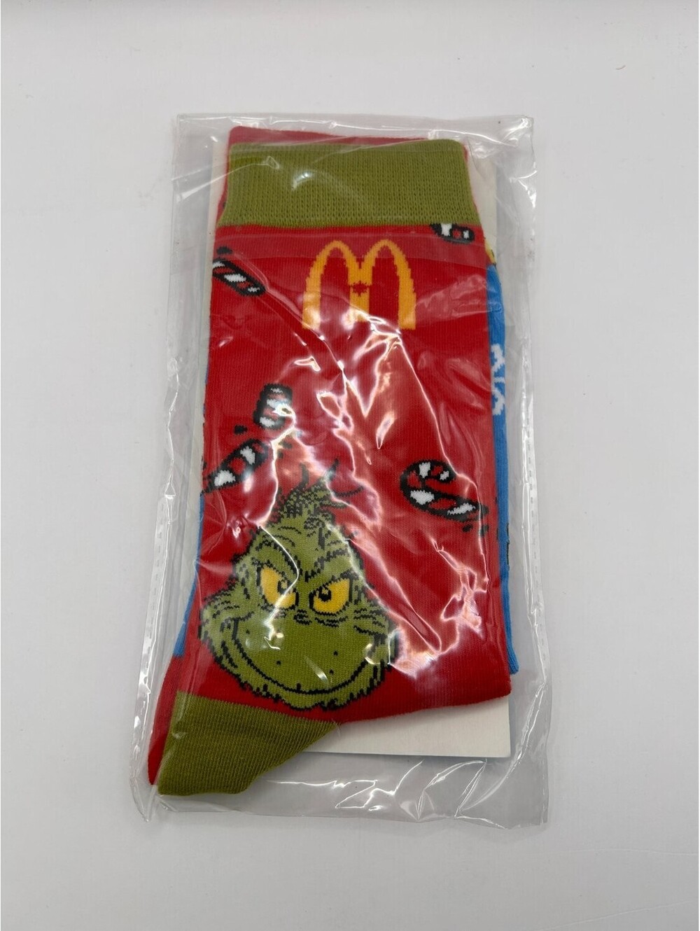 McDonald's The Grinch Meal Christmas Socks Crew One Size Red Unisex New Sealed